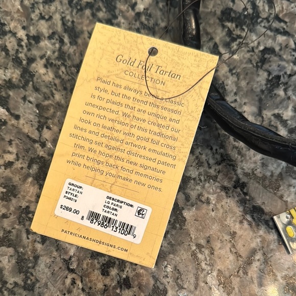 Patricia Nash Classic Black and Red Plaid Shoulder Bag NWT - Picture 15 of 15